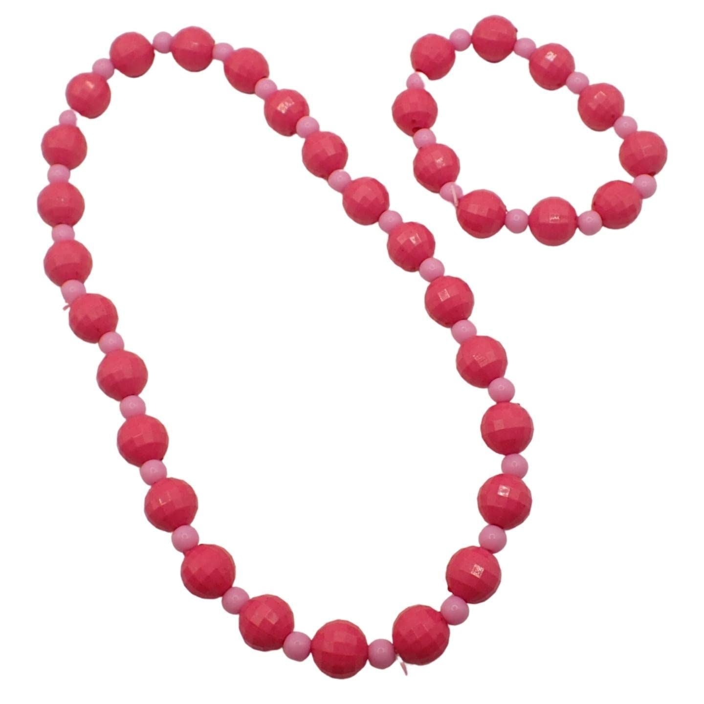 Children's Plastic Bead Necklace & Bracelet Sets